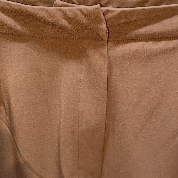 ADOLFO STUDIO WIDE LEG CARAMEL BROWN DRESS SUIT PANTS SZ 12 - Picture 4 of 12